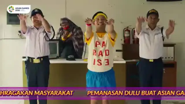 Berita video gerakan #senamduls untuk sambut Asian Games 2018.