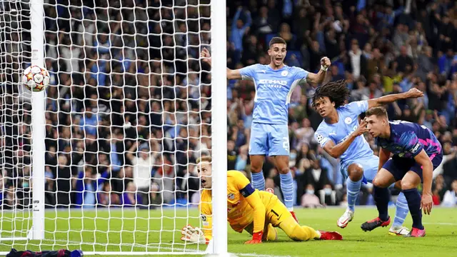 FOTO: Manchester City Lumat RB Leipzig di Liga Champions