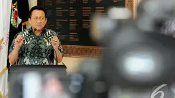 Ketua DPD menegaskan mengenai peran dan fungsi DPD RI di Legislatif Parlemen bersama DPR-MPR, Jakarta, Senin (22/12/2014). (Liputan6.com/Andrian M Tunay)