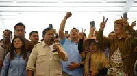 Prabowo Subianto bersama TKD Prabowo-Gibran Sumut