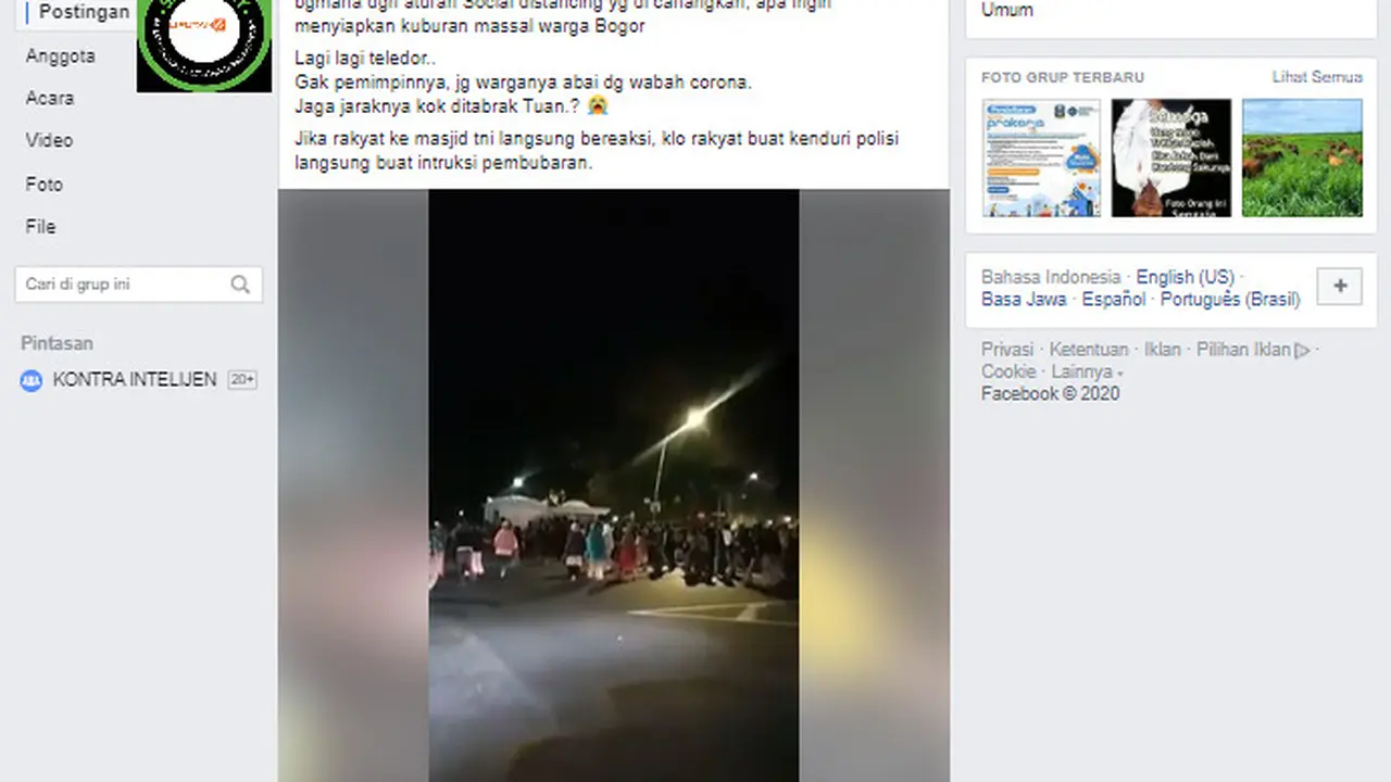 Presiden Jokowi Kumpulkan Orang Untuk Membagi Sembako Saat PSBB? Simak Faktanya