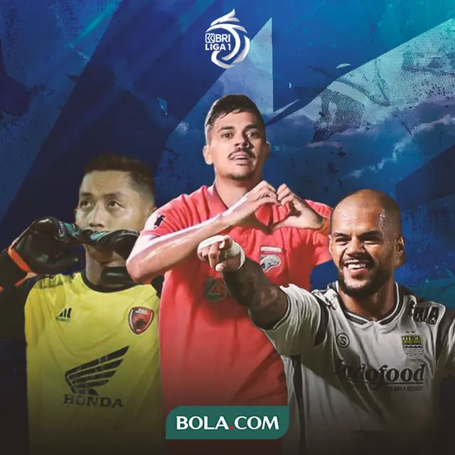 Liga 1 - David Da Silva, Matheus Pato, Reza Arya