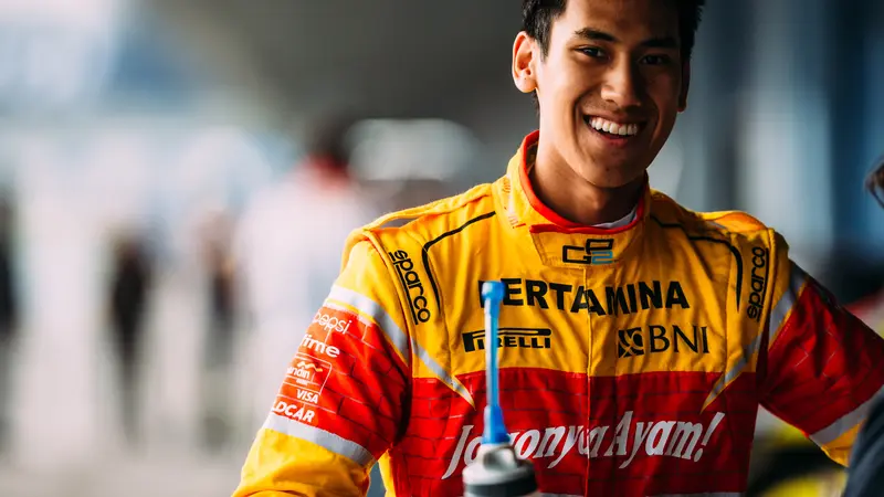 Pembalap Jagonya Ayam Campos Racing, Sean Gelael (GP2 Media Services)