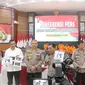 Kapolda Sumut, Irjen Pol Panca Putra Simanjuntak, didampingi Direktur Reskrimum Polda Polda Sumut, Kombes Pol Tatan Dirsan Atmaja, saat konferensi pers di Mapolda Sumut, Jalan Sisingamangaraja, Kota Medan