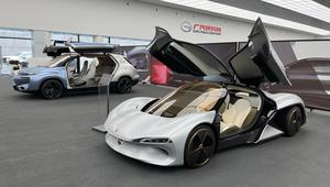 Mobil konsep yang tersimpan rapi di pusat R&D GAC Group di Guangzhou, Tiongkok. (Liputan6.com/Septian Pamungkas)