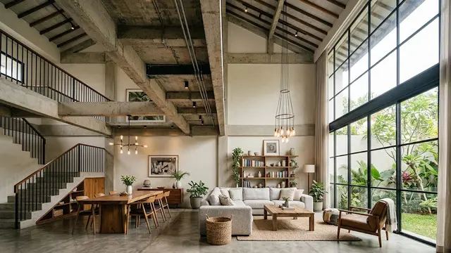 Desain Rumah dengan Plafon Tinggi