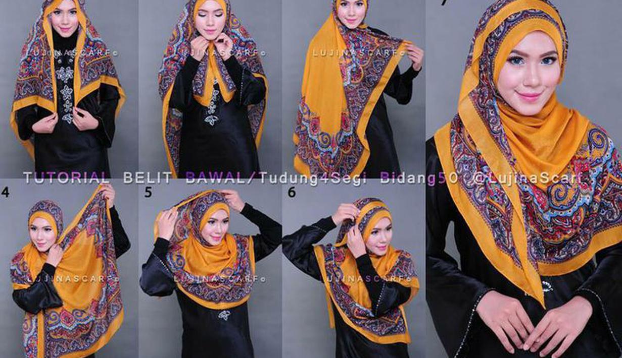 7 Inspirasi Hijab Segiempat Praktis Untuk Sehari Hari Fimela