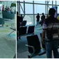 Nyanyi Indoensia Raya di bandara, aksi para penumpang ini tuai pujian. (Sumber: Instagram/@dhika.dr)