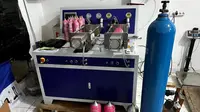 Polisi mengungkap kasus tindak pidana kesehatan terkait produksi dan peredaran sediaan farmasi berupa gas N2O merek Whip Pink di Jakarta. (Foto: Istimewa)