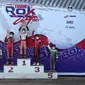 Qarrar Firhand Ali berhasil menjadi juara pada putaran dua Kejurnas Gokart Eshark Rok Cup (istimewa)