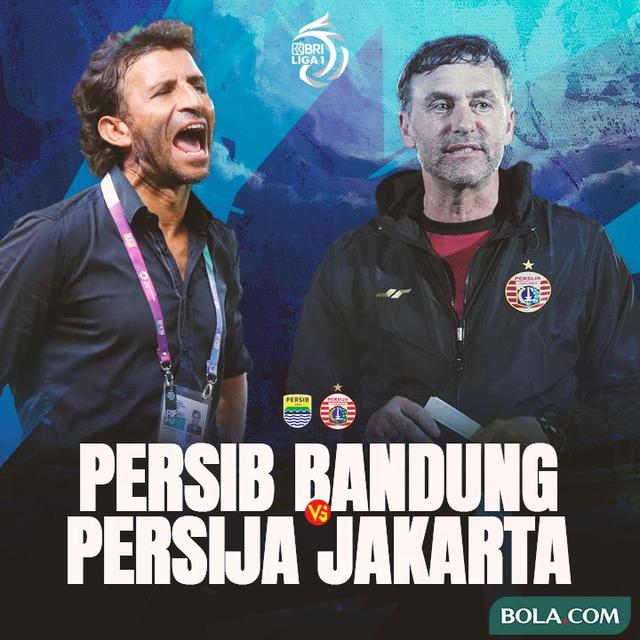 Liga 1 - Duel Pelatih - Persib Bandung Vs Persija Jakarta