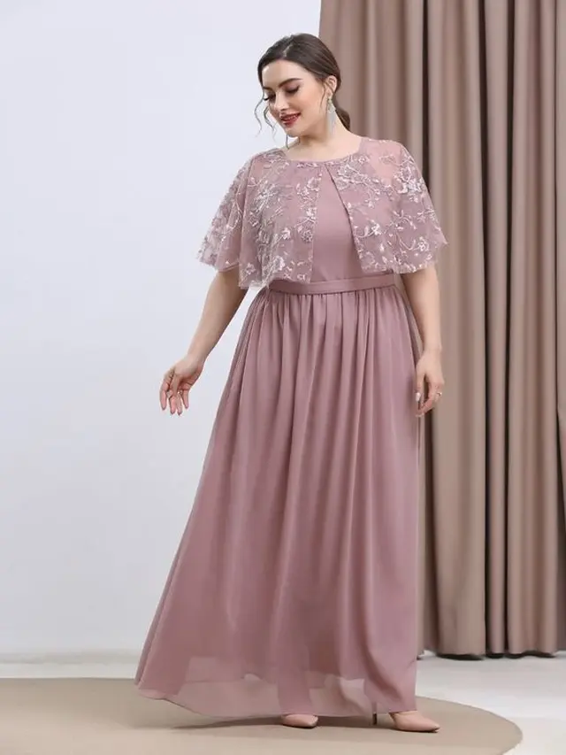 Gaun dengan Brokat di Bagian Atas (created by AI)