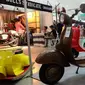 Vespa kayu asli Jepara buatan Ruli Wood Custom. (Septian/Liputan6.com)