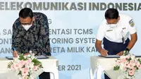 PT KAI menandatangani MoU dengan PT INTI tentang Kerja Sama Implementasi Train Control Monitoring System.