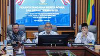 Wali Kota Bandung, Muhammad Farhan saat memberikan sambutan pada penandatanganan berita acara dan serah terima SP2D, di Balai Kota Bandung, Rabu, 14 Mei 2025. (Dok. Pemkot Bandung)