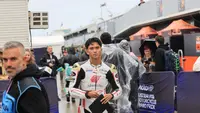Pembalap Honda Team Asia, Mario Suryo Aji pada Moto2 Australia 2025. (Honda Team Asia)