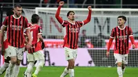 AC Milan unggul lebih dahulu lewat aksi Tijjani Reijnders di menit ke-45. (PIERO CRUCIATTI/AFP)