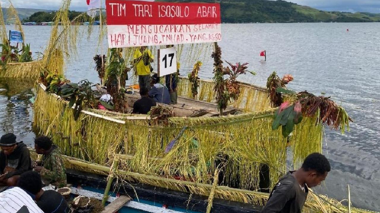 Satgas Pangan Gelar Festival Dayung Danau Sentani Meriahkan Hari Juang TNI-AD ke-80