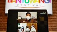 Peluncuran Banyuwangi Festival 2021 yang dihadiri Menparekraf Sandiaga Uno dan Bupati Banyuwangi Abdullah Azwar Anas. (dok. Biro Humas dan Komunikasi Publik Kemenparekraf)
