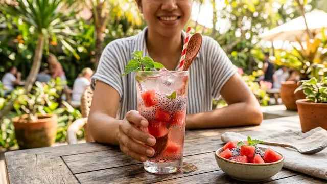 Resep Es Semangka Selasih untuk Cuaca Panas/AI Generated