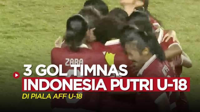 Berita video 3 gol yang dicetak Timnas Indonesia Putri U-18 saat berjuang di Grup A Piala AFF U-18 Putri.