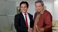 Selain Prabowo, SBY juga menerima kunjungan Ketua Majelis Syuro PBB, Yusril Ihza Mahendra (Rumgapres/ Abror Riski)