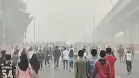 Olahraga sambil Menghirup Asap