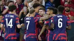 Lima tiket tersisa ke Piala Dunia 2022 akan diperebutkan oeh 11 negara dari 5 konfederasi. Tiga tiket, satu diambil dari Zona Eropa dan dua tiket dari Zona Concacaf. Sementara dua tiket lagi akan ditentukan dari dua laga play-off antar-benua. Berikut ulasannya. (AP/Julio Cortez)