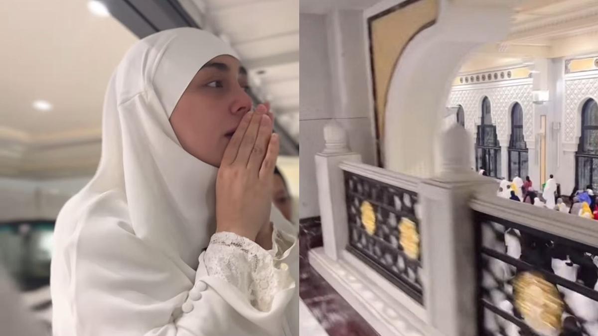 Momen Celine Evangelista Tawaf Pakai Buggy Car, Segini Tarifnya