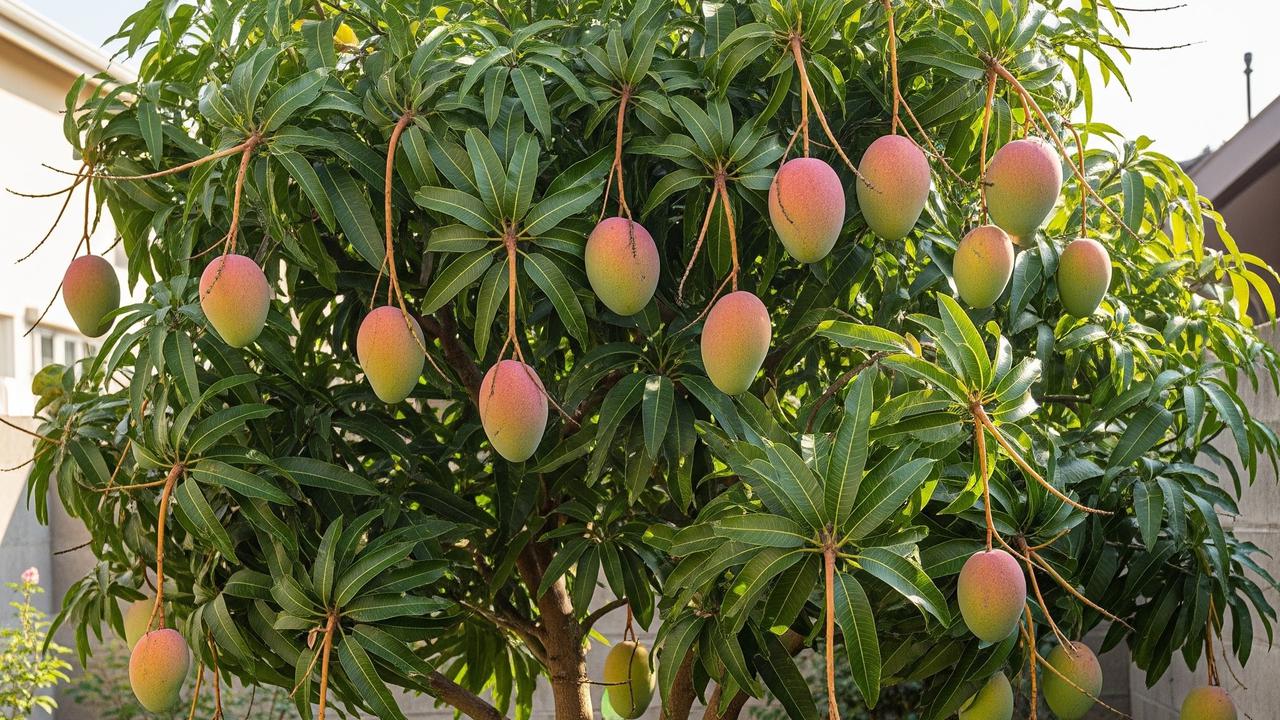 Cara Memangkas Pohon Mangga agar Pendek tetapi Buahnya Semakin Banyak (AI Generated)