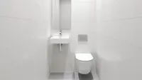7 Desain Kamar Mandi Minimalis Ukuran 1x1, Kecil tapi Elegan