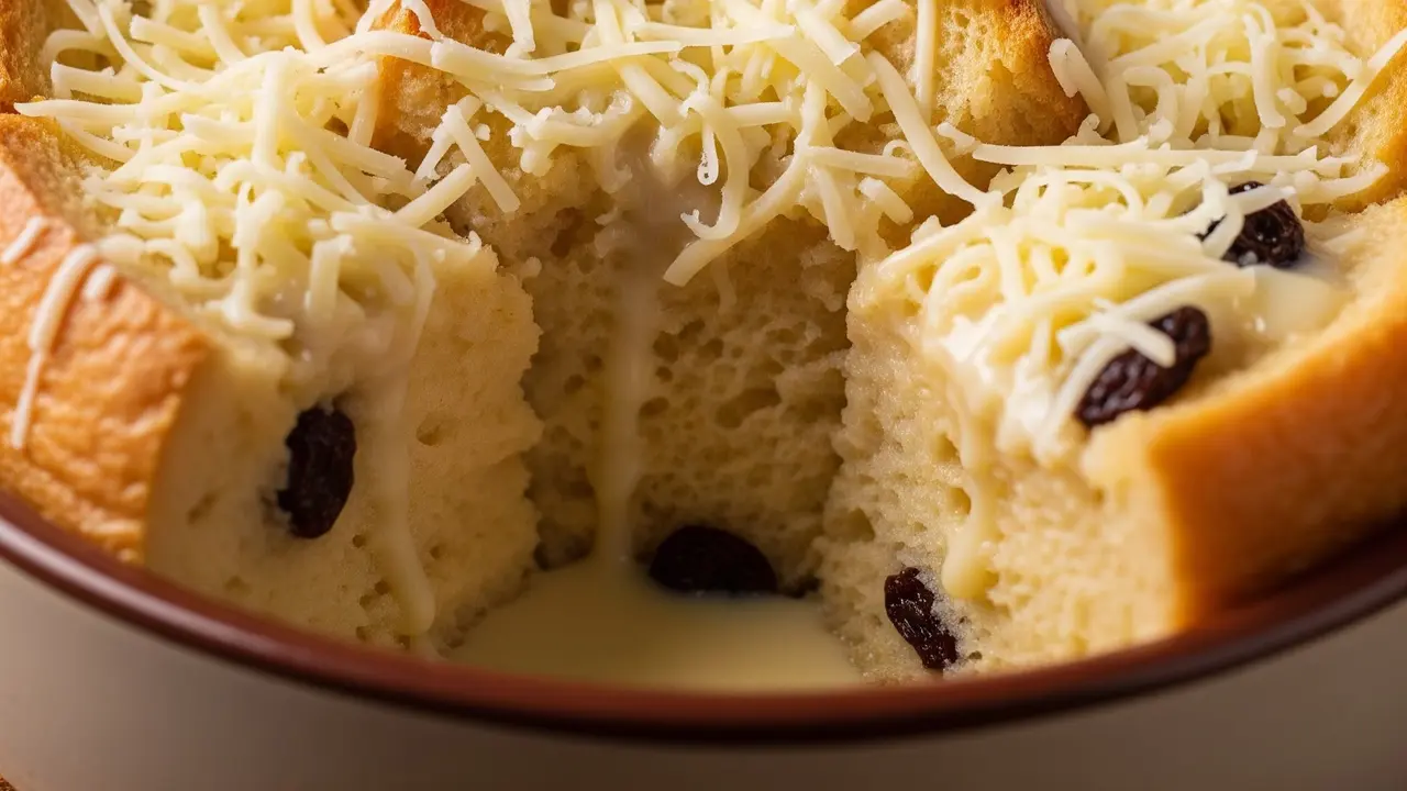 Puding Roti Kukus Susu Keju (Image by Gemini AI)