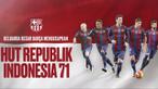 Video klub raksasa asal Spanyol, Barcelona mengucapkan secara resmi selamat ulang tahun untuk Republik Indonesia yang ke-71.