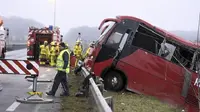 Ilustrasi Kecelakaan bus di China (AFP)