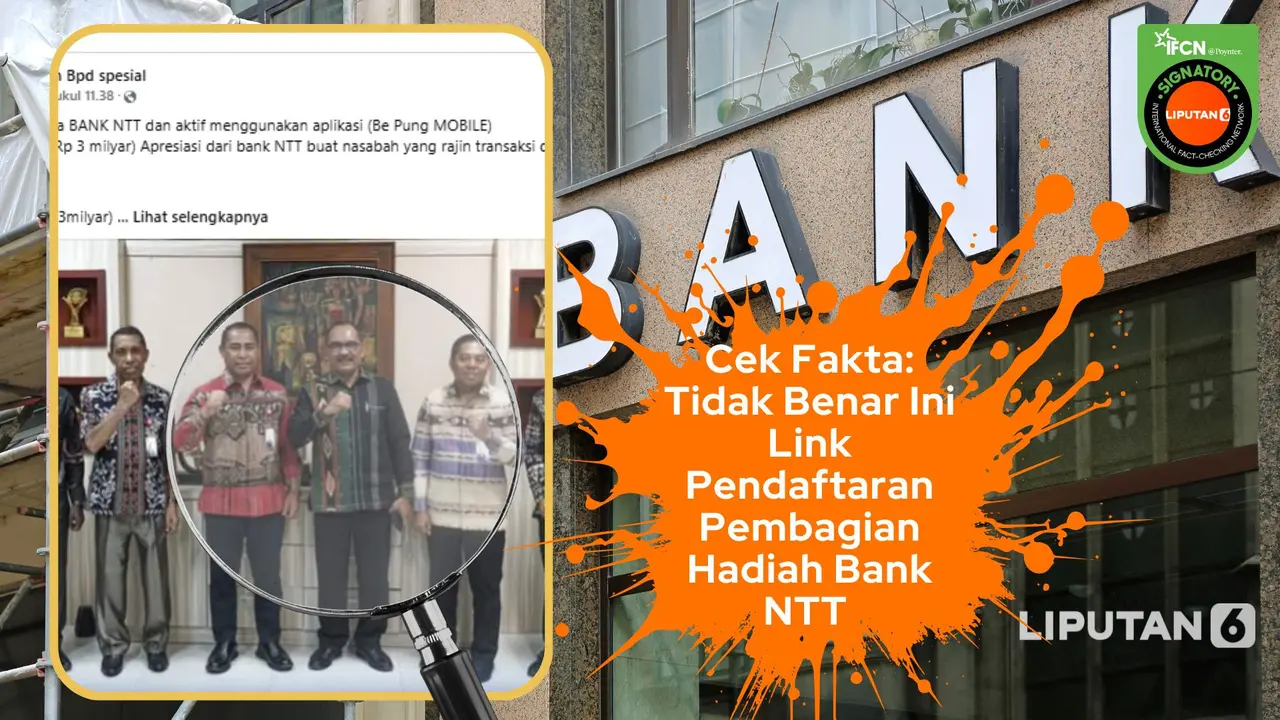 Klaim pendaftaran pembagian hadiah dari Bank NTT