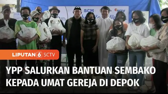 YPP SCTV-Indosiar kembali berbagi kasih natal. Bersama Emtek Grup, YPP menyalurkan ratusan paket sembako kepada umat gereja di Depok, Jawa Barat.