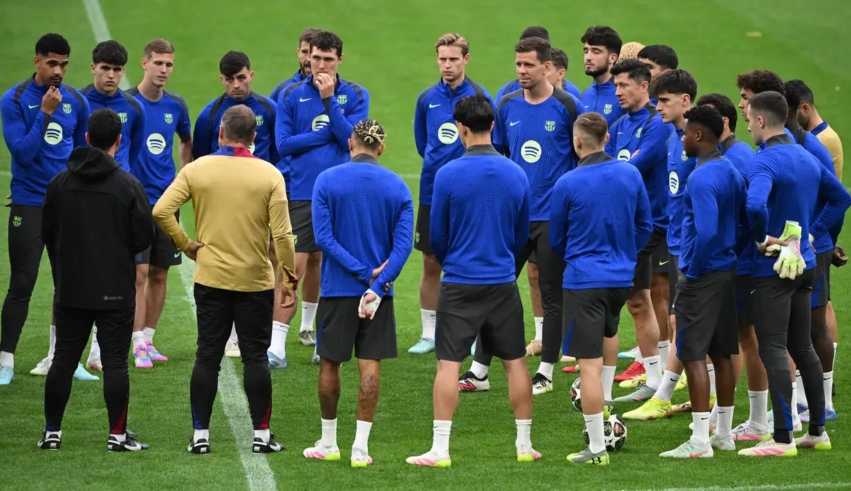 Leg kedua semifinal menjadi laga penentu bagi Barcelona dan Inter Milan untuk lolos ke final Liga Champions 2024/2025. (Piero CRUCIATTI/AFP)