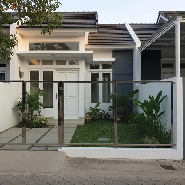 9 Desain Pagar Rumah Minimalis Transparan Kombinasi Kaca dan Besi, Solusi Elegan