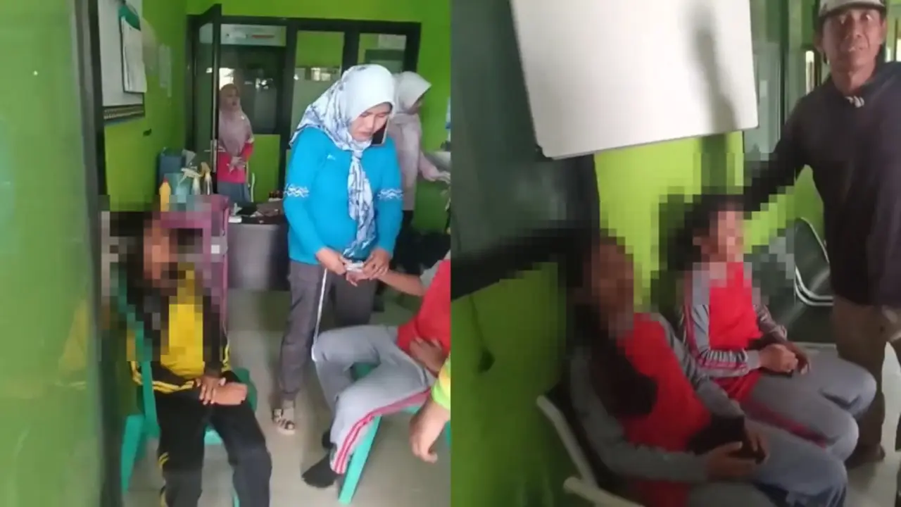 Tangkapan video viral puluhan pelajar SD di Pesawaran, Lampung mengeluh sakit perut, badan panas, mual, hingga menggigil usai menyantap MBG