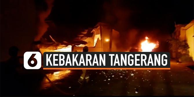 VIDEO: 9 Gudang dan 2 Buah Mobil Terbakar di Tangerang Banten