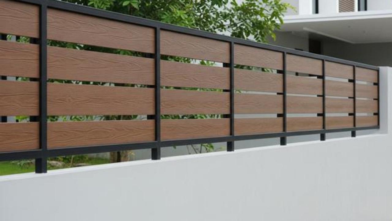 8 Model Pagar Besi dengan Dinding Beton Minimalis, Seimbangkan Visual Menarik dan Keamanan Hunian