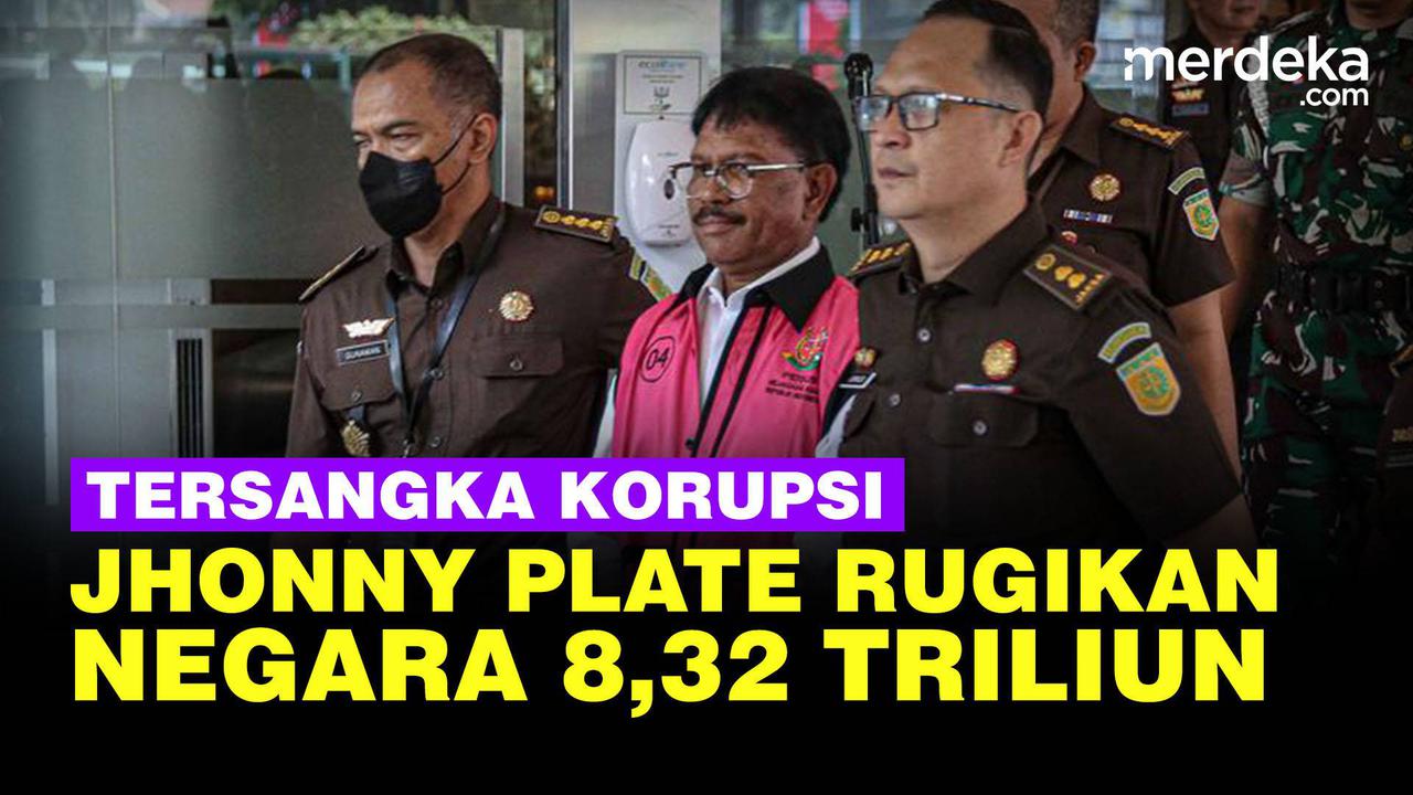 VIDEO: Jhonny G Plate Tersangka Korupsi Proyek BTS, Rugikan Negara Rp8,32 Triliun