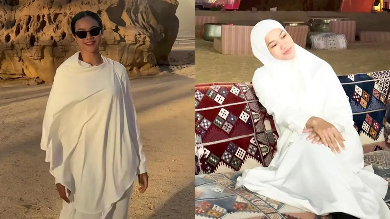 6 Gaya Yura Yunita Ngabuburit hingga Buka Puasa di Al Ula, Tampil Anggun Pakai Blus hingga Abaya