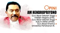 AM Hendropriyono, Ketua Senat Dewan Guru Besar Sekolah Tinggi Hukum Militer, Guru Besar Sekolah Tinggi Intelijen Negara dan Profesor (Emeritus) Universitas Pertahanan Indonesia. (Liputan6.com/Angga Yuniar)