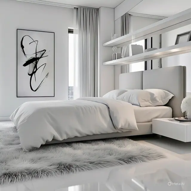 Kamar Tidur Putih Cat Putih
