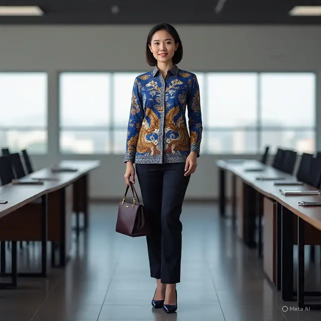 Model Baju Batik Semi Jas Wanita