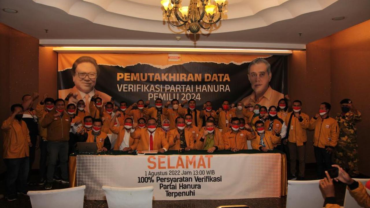 Sudah Siap 100 Persen, Hanura Pilih Tanggal Cantik 8 Agustus 2022 Daftar ke KPU.