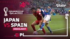 Berita video highlights pertandingan antara Jepang melawan Spanyol di Grup E Piala Dunia 2022, Jumat (2/12/22). Jepang menang dramatis dengan skor 2-1.
