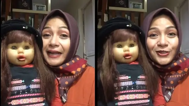 6 Transformasi Penampilan Ria Enes dan Boneka Suzan, Dulu Hingga Kini