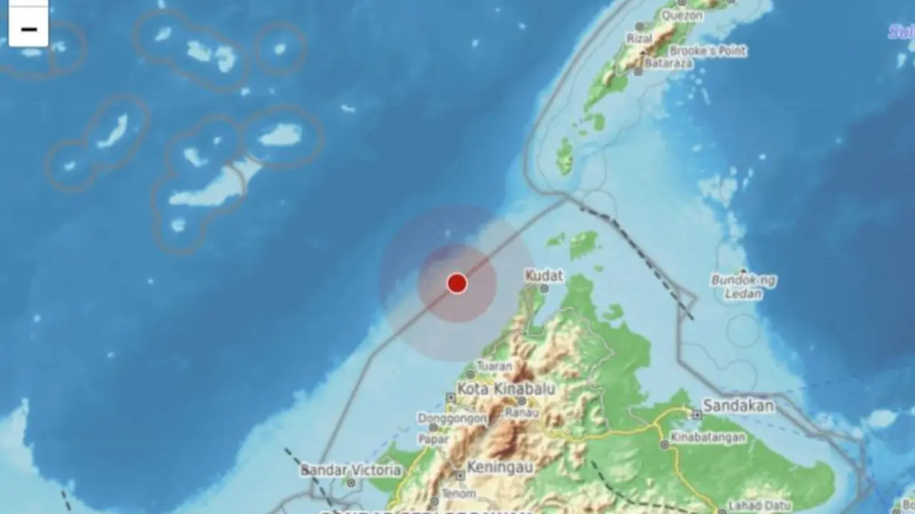 Gempa M 7,1 Guncang Sabah Malaysia